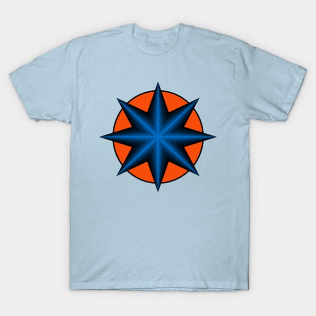 Star of Spikes T-Shirt by BKAllmighty